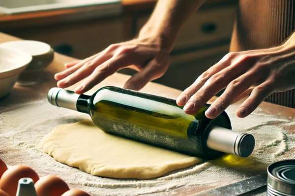 Step-by-Step Guide: Rolling Dough with Substitute Tools