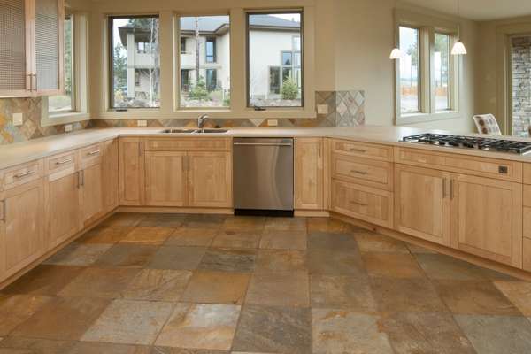 Kitchen Flooring Ideas With White Cabinets Hexagon Tile Flooring