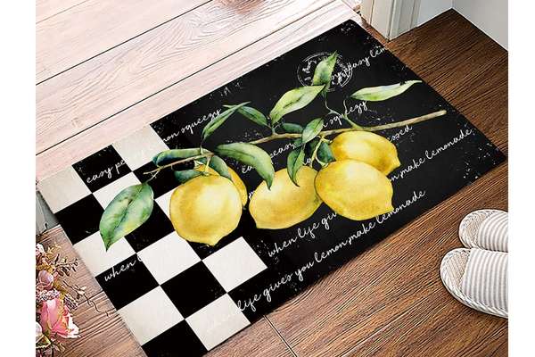 Kitchen Carpet for Lemon Kitchen Decor Ideas