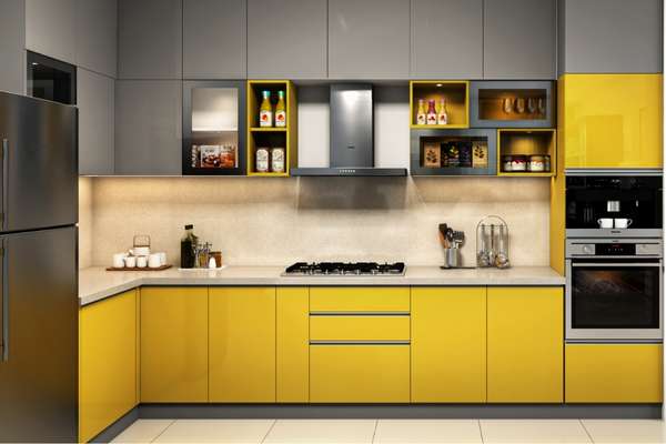 Lemon Color Cabinets