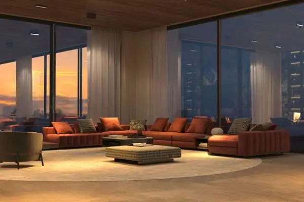 Set up Perfect Lighting for Brown Living Room Ideas