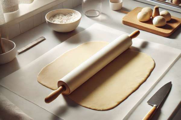 Using Wax Paper for Rolling Out Dough for Use Instead Of Rolling Pin